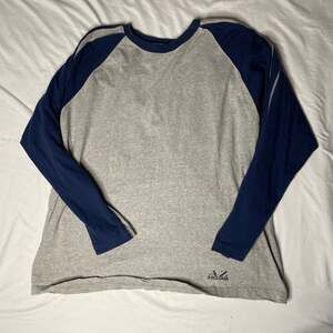 Arizona Raglan Long Sleeve Shirt Gray Blue L